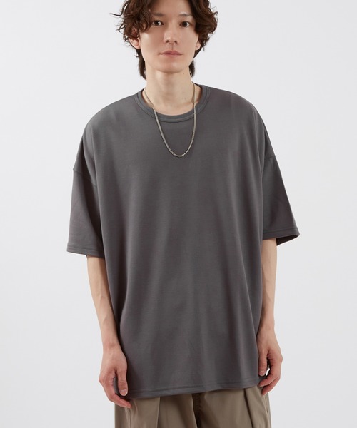 improves(インプローブス)の「ルーズシルエット TRポンチ ステッチTシャツ(Tシャツ/カットソー・メンズ・チャコール/ブラウン/ホワイト/グレー/ブラック/ブルーグレー・LARGE/MEDIUM/X-LARGE)」の5枚目の写真