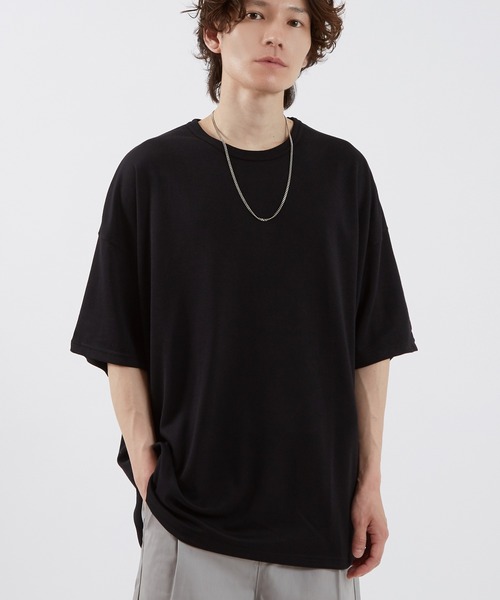 improves(インプローブス)の「ルーズシルエット TRポンチ ステッチTシャツ(Tシャツ/カットソー・メンズ・チャコール/ブラウン/ホワイト/グレー/ブラック/ブルーグレー・LARGE/MEDIUM/X-LARGE)」の2枚目の写真