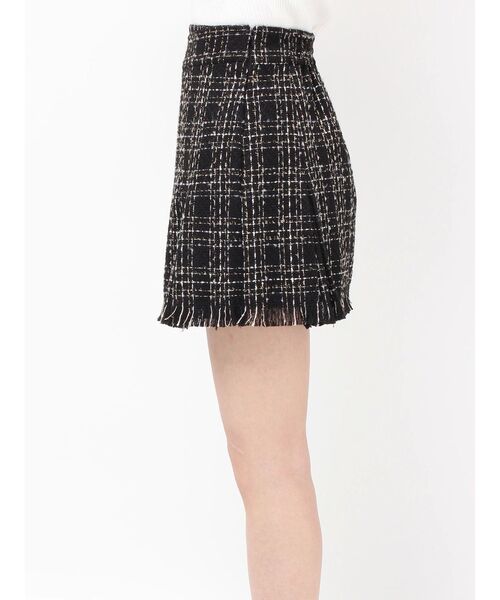 ツイードラップミニスカート