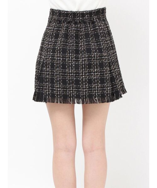 ツイードラップミニスカート