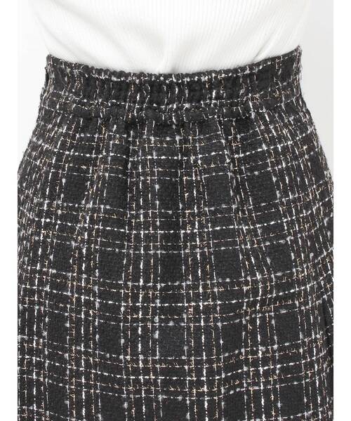 ツイードラップミニスカート