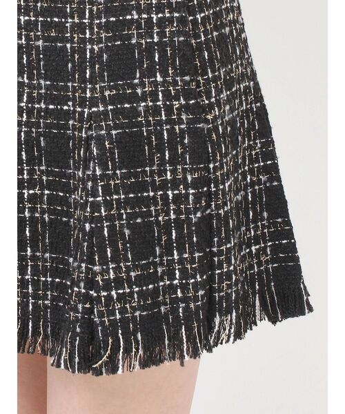 ツイードラップミニスカート