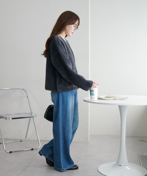 ミンクライクカーディガン（カーディガン/ボレロ）｜DISCOAT（ディス