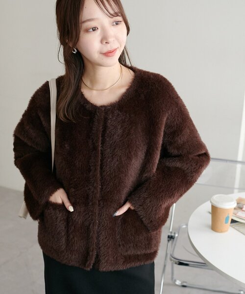 ミンクライクカーディガン（カーディガン/ボレロ）｜DISCOAT（ディス