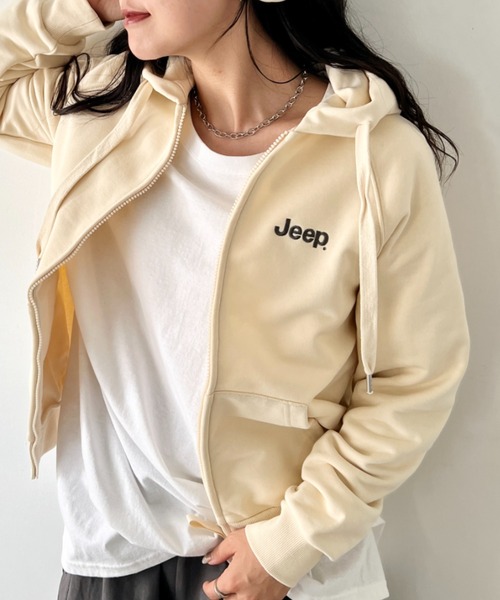 セール】【日本未発売/WEB限定】JEEP(ジープ)/ロゴ刺繍 フルジップ