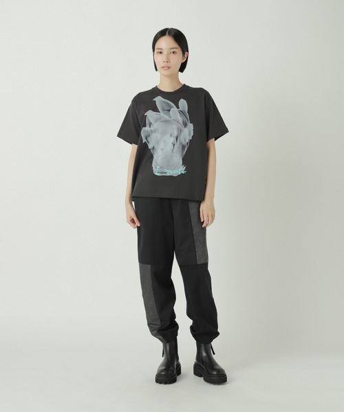 ZUCCa（ズッカ）の「(S)パッチワークジャージィー / パンツ / P（その他パンツ・レディース・カーキ/ブラック・M size）」の3枚目の写真