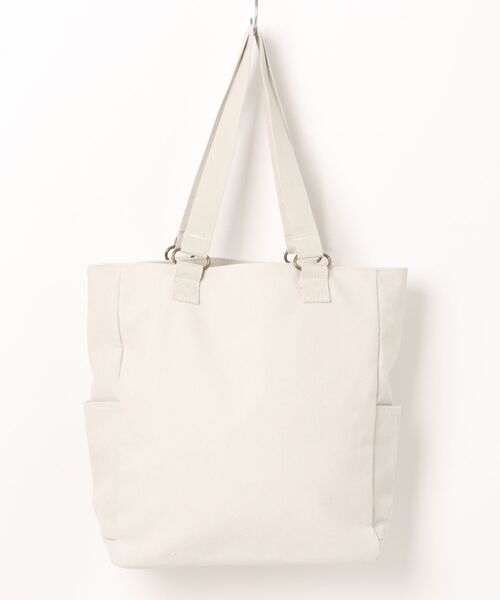 VIBGYOR(ヴィブジョー)の「【IZU】 シンプルキャンバストートバッグ/A4収納可/ユニセックス対応(トートバッグ・レディース・ブラック/ホワイト/ベージュ・FREE)」の7枚目の写真