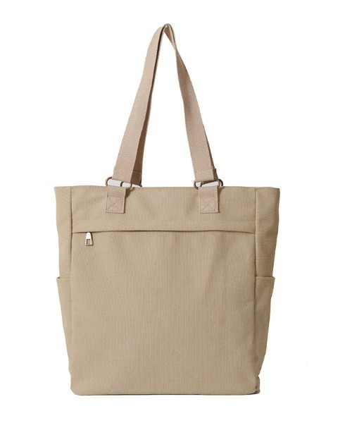 VIBGYOR(ヴィブジョー)の「【IZU】 シンプルキャンバストートバッグ/A4収納可/ユニセックス対応(トートバッグ・レディース・ブラック/ホワイト/ベージュ・FREE)」の5枚目の写真
