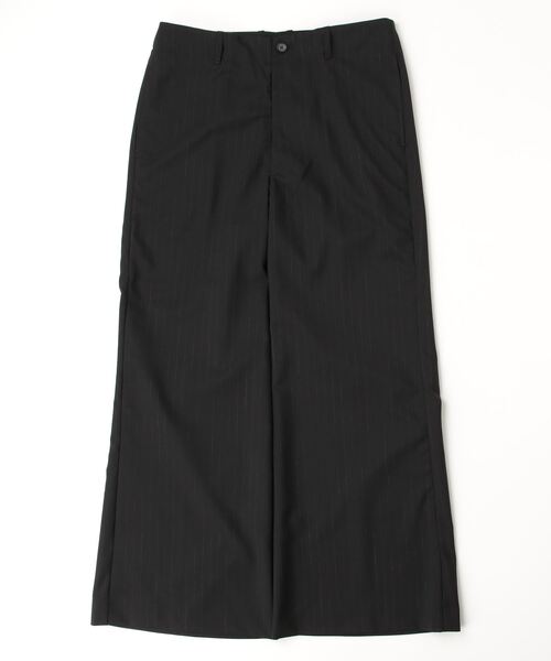 my beautiful landlet（マイビューティフルランドレット）の「【my beautiful landlet】 STRIPE WOOL FLARED SLACKS（スラックス・メンズ・グレー/ネイビー/ブラック・1/2/0）」の2枚目の写真