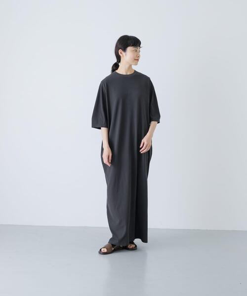 かぐれ（カグレ）の「『2サイズ展開』コクーンスリーブストレートワンピース（ワンピース・レディース・ブラック/チャコールグレー・0/1）」の7枚目の写真