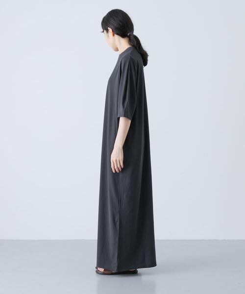 かぐれ（カグレ）の「『2サイズ展開』コクーンスリーブストレートワンピース（ワンピース・レディース・ブラック/チャコールグレー・0/1）」の9枚目の写真