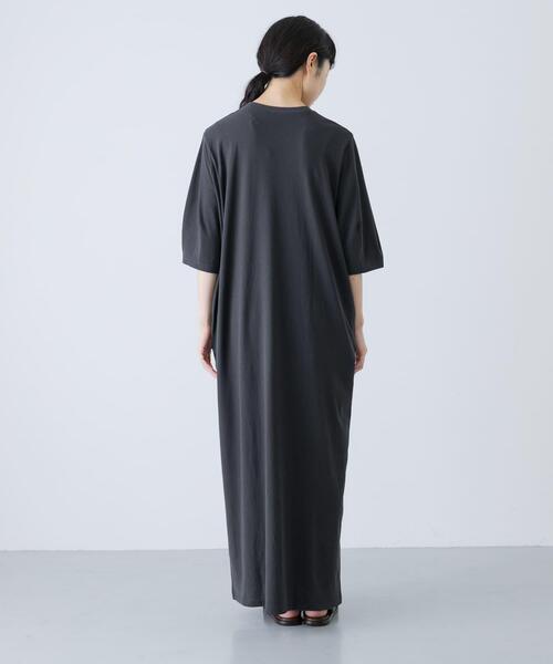 かぐれ（カグレ）の「『2サイズ展開』コクーンスリーブストレートワンピース（ワンピース・レディース・ブラック/チャコールグレー・0/1）」の10枚目の写真