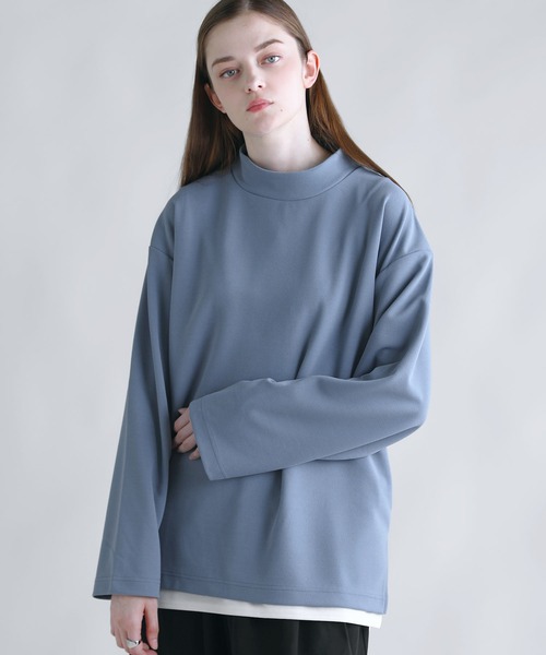 SOCCE(ソーシー)の「ドライアムンゼンモックネックカットソー(Tシャツ/カットソー・メンズ・ブラック/チャコール/ライトグレー/ホワイト/ブルーグレー・XL/L/M/S)」の10枚目の写真