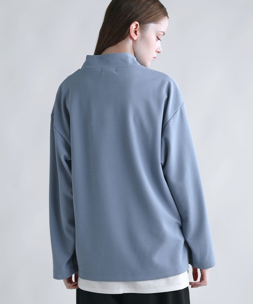 SOCCE(ソーシー)の「ドライアムンゼンモックネックカットソー(Tシャツ/カットソー・メンズ・ブラック/チャコール/ライトグレー/ホワイト/ブルーグレー・XL/L/M/S)」の16枚目の写真