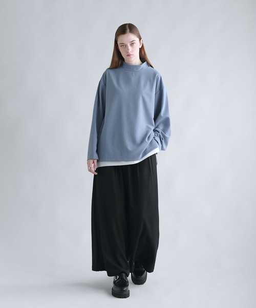 SOCCE(ソーシー)の「ドライアムンゼンモックネックカットソー(Tシャツ/カットソー・メンズ・ブラック/チャコール/ライトグレー/ホワイト/ブルーグレー・XL/L/M/S)」の19枚目の写真