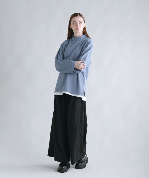 SOCCE(ソーシー)の「ドライアムンゼンモックネックカットソー(Tシャツ/カットソー・メンズ・ブラック/チャコール/ライトグレー/ホワイト/ブルーグレー・XL/L/M/S)」の21枚目の写真
