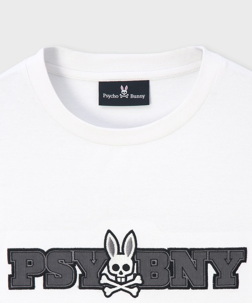 Psycho Bunny（サイコバニー）の「ロングスリーブ センターブロックロゴTシャツ（Tシャツ/カットソー・メンズ・ホワイト/ブラック・X-LARGE/SMALL/MEDIUM/LARGE）」の8枚目の写真