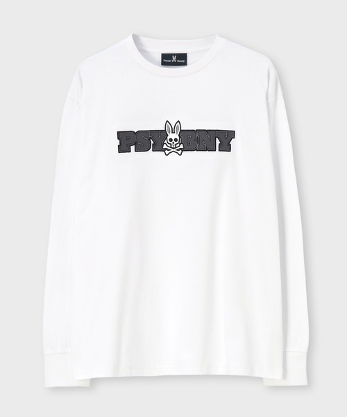 Psycho Bunny（サイコバニー）の「ロングスリーブ センターブロックロゴTシャツ（Tシャツ/カットソー・メンズ・ホワイト/ブラック・X-LARGE/SMALL/MEDIUM/LARGE）」の6枚目の写真