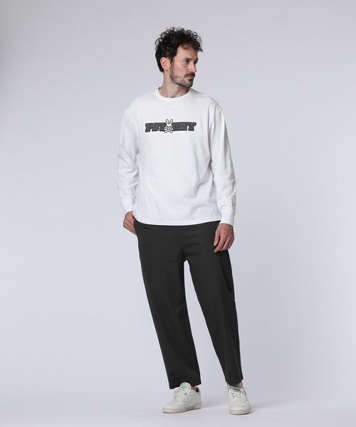Psycho Bunny（サイコバニー）の「ロングスリーブ センターブロックロゴTシャツ（Tシャツ/カットソー・メンズ・ホワイト/ブラック・X-LARGE/SMALL/MEDIUM/LARGE）」の5枚目の写真