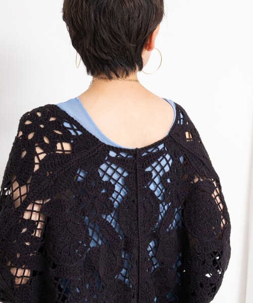 Rie Miller（リエミラー）の「顔料染マキシ丈ワンピース（ワンピース・レディース・サックスブルー/チャコールグレー・38）」の7枚目の写真