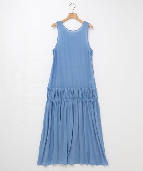 Rie Miller（リエミラー）の「顔料染マキシ丈ワンピース（ワンピース・レディース・サックスブルー/チャコールグレー・38）」の21枚目の写真