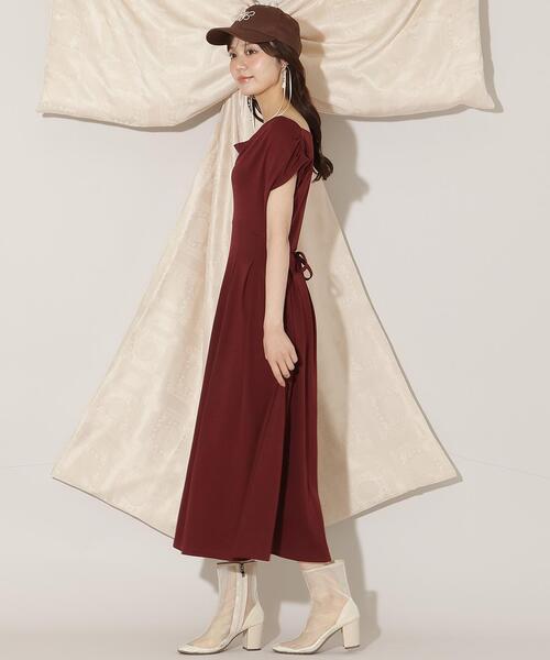 WILLSELECTION（ウィルセレクション）の「２WAYドレープカットワンピース（ワンピース・レディース・ダークブラウン/ボルドー/ブラック・FREE）」の22枚目の写真