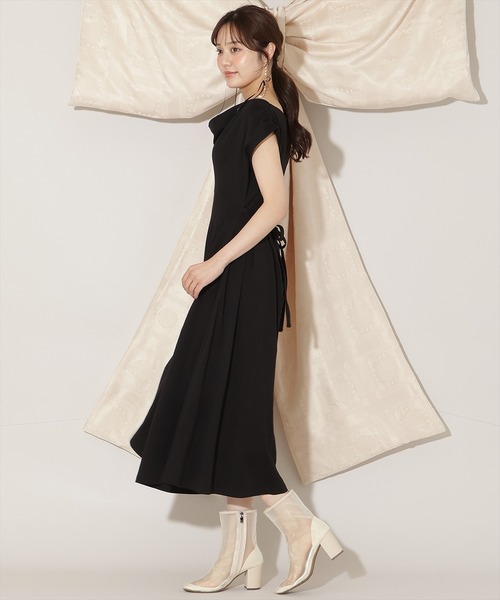 WILLSELECTION（ウィルセレクション）の「２WAYドレープカットワンピース（ワンピース・レディース・ダークブラウン/ボルドー/ブラック・FREE）」の4枚目の写真