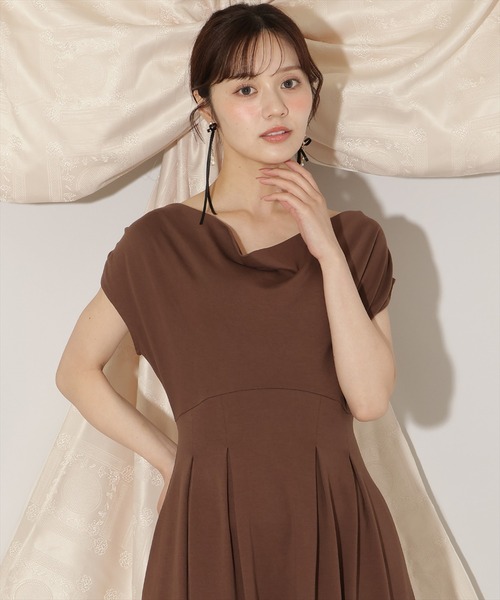 WILLSELECTION（ウィルセレクション）の「２WAYドレープカットワンピース（ワンピース・レディース・ダークブラウン/ボルドー/ブラック・FREE）」の12枚目の写真