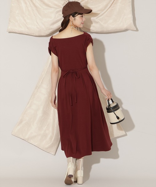 WILLSELECTION（ウィルセレクション）の「２WAYドレープカットワンピース（ワンピース・レディース・ダークブラウン/ボルドー/ブラック・FREE）」の17枚目の写真