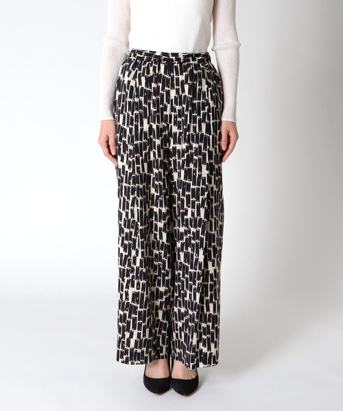 Jines（ジネス）の「Deveauxラメ入りプリントワイドパンツ（その他パンツ・レディース・ホワイト/ブラック・38）」の22枚目の写真