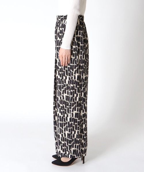 Jines（ジネス）の「Deveauxラメ入りプリントワイドパンツ（その他パンツ・レディース・ホワイト/ブラック・38）」の21枚目の写真