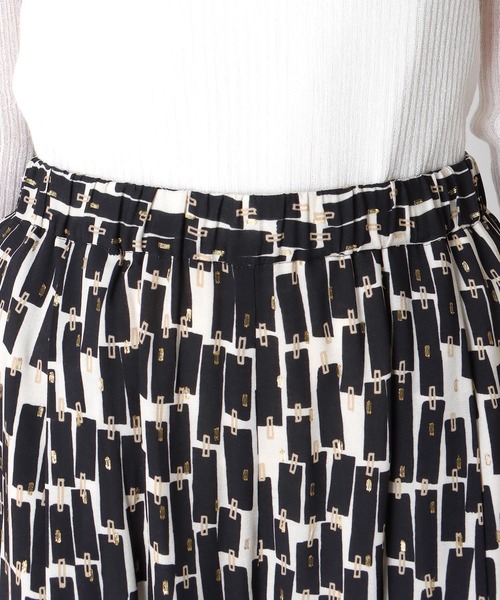 Jines（ジネス）の「Deveauxラメ入りプリントワイドパンツ（その他パンツ・レディース・ホワイト/ブラック・38）」の19枚目の写真