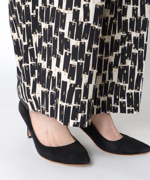 Jines（ジネス）の「Deveauxラメ入りプリントワイドパンツ（その他パンツ・レディース・ホワイト/ブラック・38）」の16枚目の写真