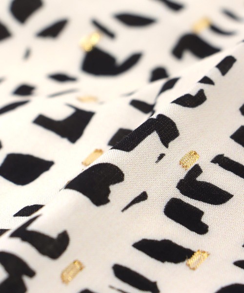 Jines（ジネス）の「Deveauxラメ入りプリントワイドパンツ（その他パンツ・レディース・ホワイト/ブラック・38）」の13枚目の写真