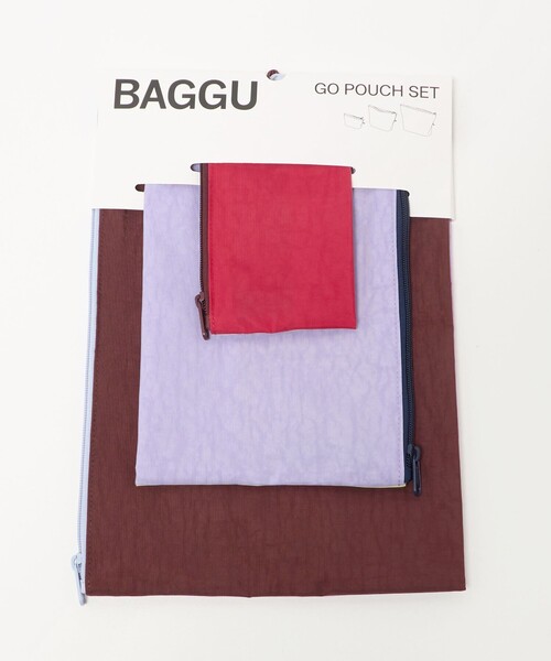 ☆BAGGU ポーチ付き3点セット☆ BAGGU＞3SET GO POUCH/ポーチ（ポーチ