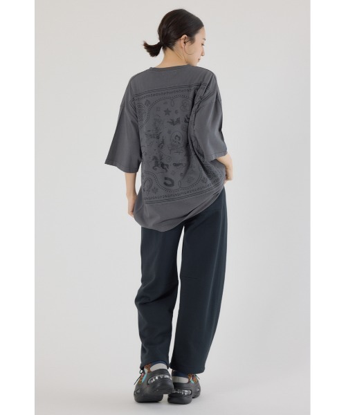 RODEO CROWNS WIDE BOWL（ロデオクラウンズワイドボウル）の「SHARE バレルスウェットパンツ（スウェットパンツ・レディース・ブラック/グレー×ホワイト/ブラウン/レッド・MEDIUM/LARGE）」の9枚目の写真