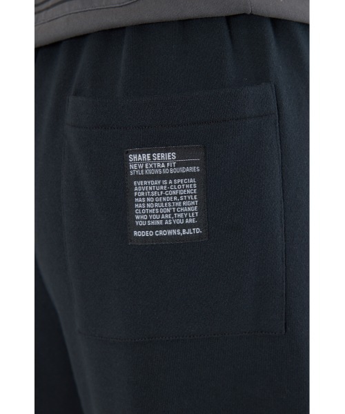 RODEO CROWNS WIDE BOWL（ロデオクラウンズワイドボウル）の「SHARE バレルスウェットパンツ（スウェットパンツ・レディース・ブラック/グレー×ホワイト/ブラウン/レッド・MEDIUM/LARGE）」の16枚目の写真