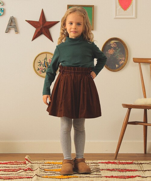 こども ビームス（コドモビームス）の「コーデュロイ ショーツイン スカート 2025FW（90～140cm）（スカート・キッズ・ブラウン/ネイビー・90/140/130/120/110/100）」の21枚目の写真