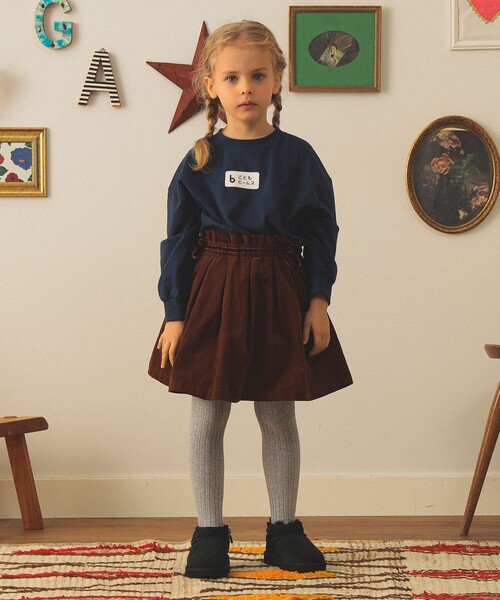 こども ビームス（コドモビームス）の「コーデュロイ ショーツイン スカート 2025FW（90～140cm）（スカート・キッズ・ブラウン/ネイビー・90/140/130/120/110/100）」の19枚目の写真