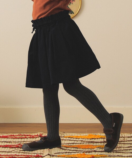 こども ビームス（コドモビームス）の「コーデュロイ ショーツイン スカート 2025FW（90～140cm）（スカート・キッズ・ブラウン/ネイビー・90/140/130/120/110/100）」の4枚目の写真