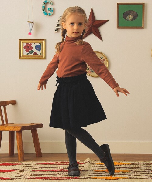 こども ビームス（コドモビームス）の「コーデュロイ ショーツイン スカート 2025FW（90～140cm）（スカート・キッズ・ブラウン/ネイビー・90/140/130/120/110/100）」の5枚目の写真