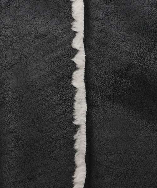 niko and...（ニコアンド）の「リバーシブルフェイクムートンコート（ムートンコート・レディース・ダークブラウン/ブラック・FREE）」の15枚目の写真