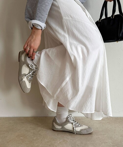 fredy emue（フレディエミュ）の「スマートメッシュスニーカー（スニーカー・レディース・ライトグレー/ブラック・L/M/S）」の7枚目の写真