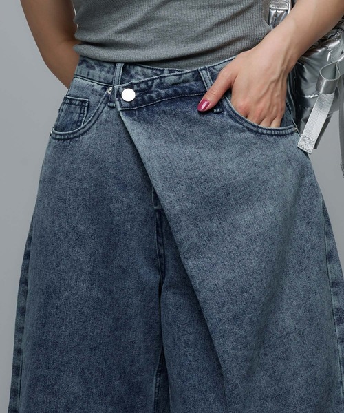 【Narcissus】アシメハーフデニム