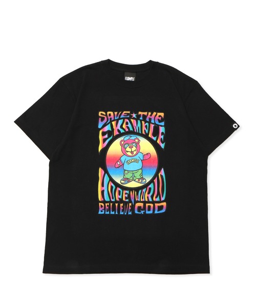 EXAMPLE（エグザンプル）の「EXAMPLE GRATEFUL BEAR TEE（Tシャツ/カットソー・メンズ・ブラック/ホワイト・M/L/XL/XXL）」の2枚目の写真