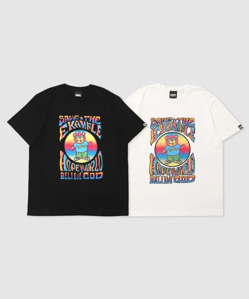 EXAMPLE（エグザンプル）の「EXAMPLE GRATEFUL BEAR TEE（Tシャツ/カットソー・メンズ・ブラック/ホワイト・M/L/XL/XXL）」の3枚目の写真