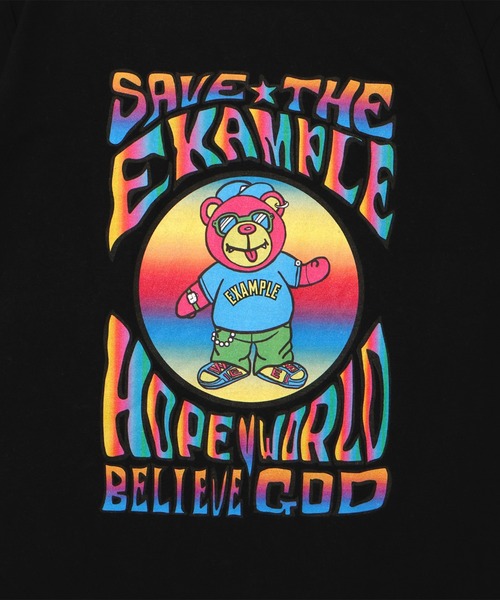 EXAMPLE（エグザンプル）の「EXAMPLE GRATEFUL BEAR TEE（Tシャツ/カットソー・メンズ・ブラック/ホワイト・M/L/XL/XXL）」の10枚目の写真