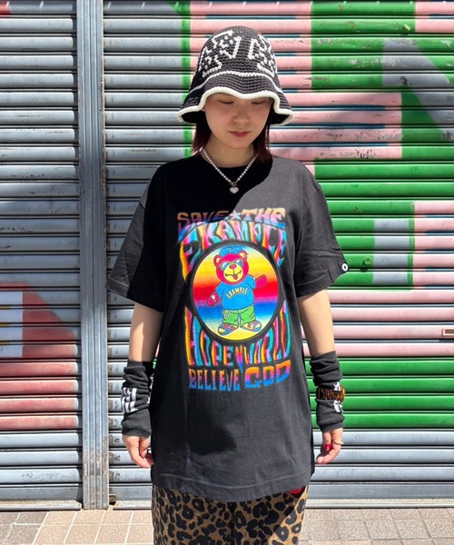 EXAMPLE（エグザンプル）の「EXAMPLE GRATEFUL BEAR TEE（Tシャツ/カットソー・メンズ・ブラック/ホワイト・M/L/XL/XXL）」の13枚目の写真