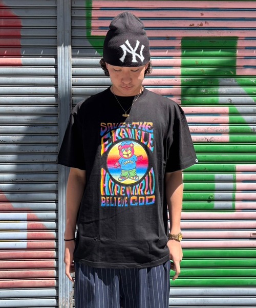 EXAMPLE（エグザンプル）の「EXAMPLE GRATEFUL BEAR TEE（Tシャツ/カットソー・メンズ・ブラック/ホワイト・M/L/XL/XXL）」の16枚目の写真