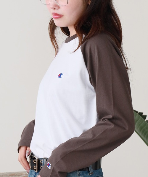 Champion(チャンピオン)の「Champion/チャンピオン L/S T-SHIRT ロンT(Tシャツ/カットソー・メンズ・ネイビー/ブラック/ブラウン/グレー・XL/L/M)」の4枚目の写真